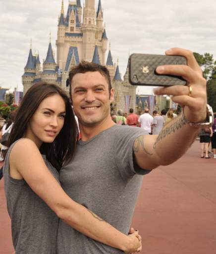 Brian-Megan-snapped-adorable-selfie-during-day-Disney