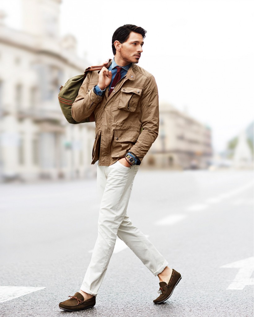 field-jacket-denim-shirt-jeans-driving-shoes-duffle-bag-tie-original-4001