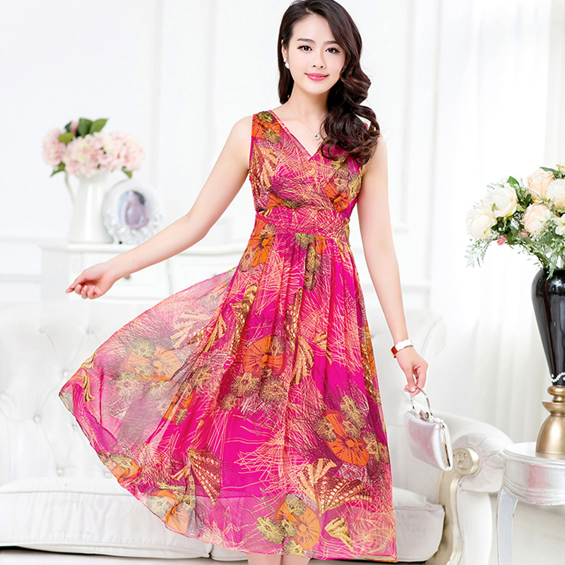 New-2015-summer-print-silk-dress-upscale-resort-beach-dress-silk-dress-bohemian-seaside-maxi-dress