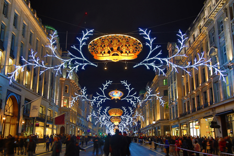 Regent Street and Carnaby Street Christmas Lights switched on, L
